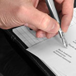 Using a fountain pen